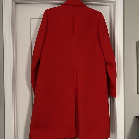 Cherry red BCBGMAXAZRIA coat size large - Picture 2 of 12
